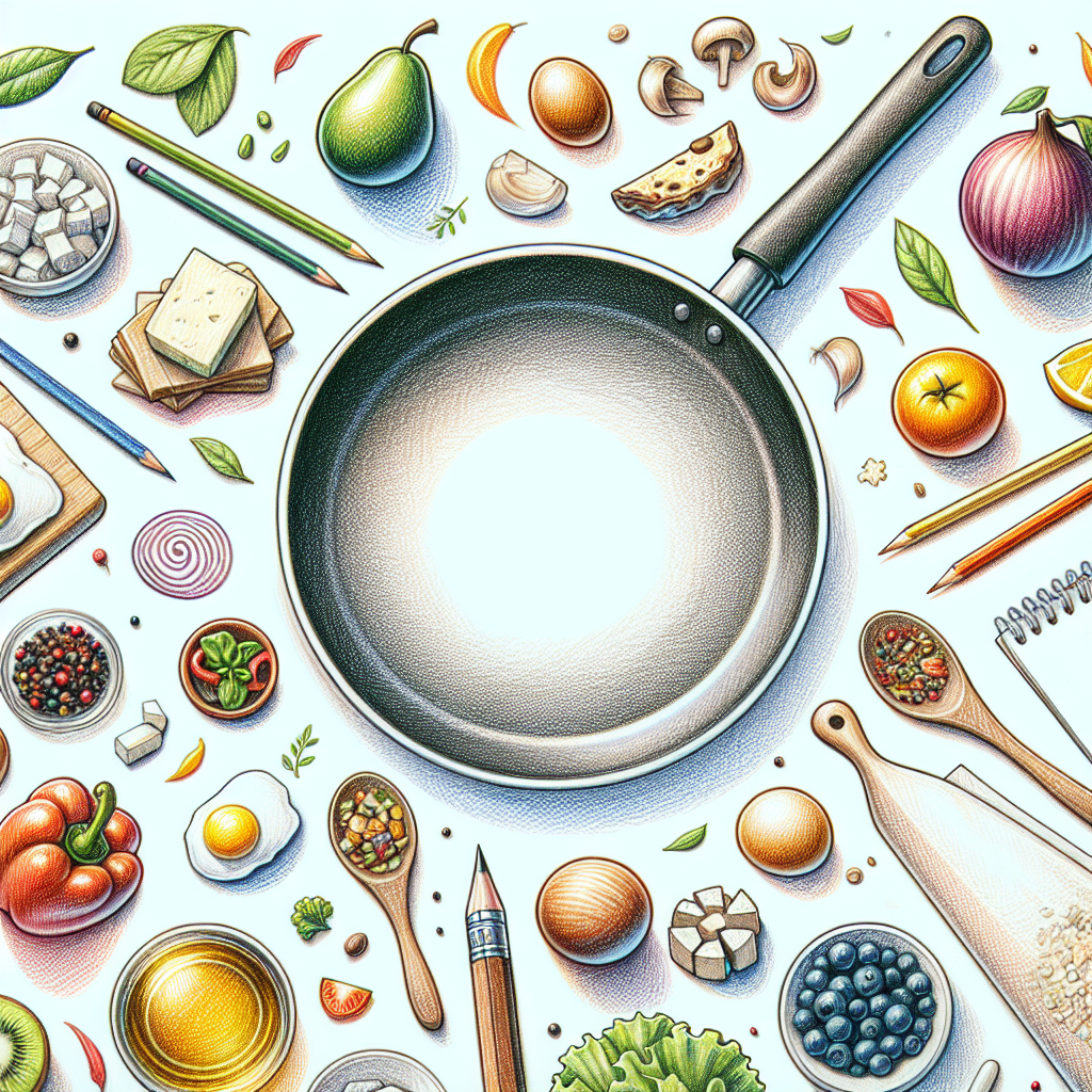 Pastelková ilustrace znázorňující téma: Rychlá kuchyně