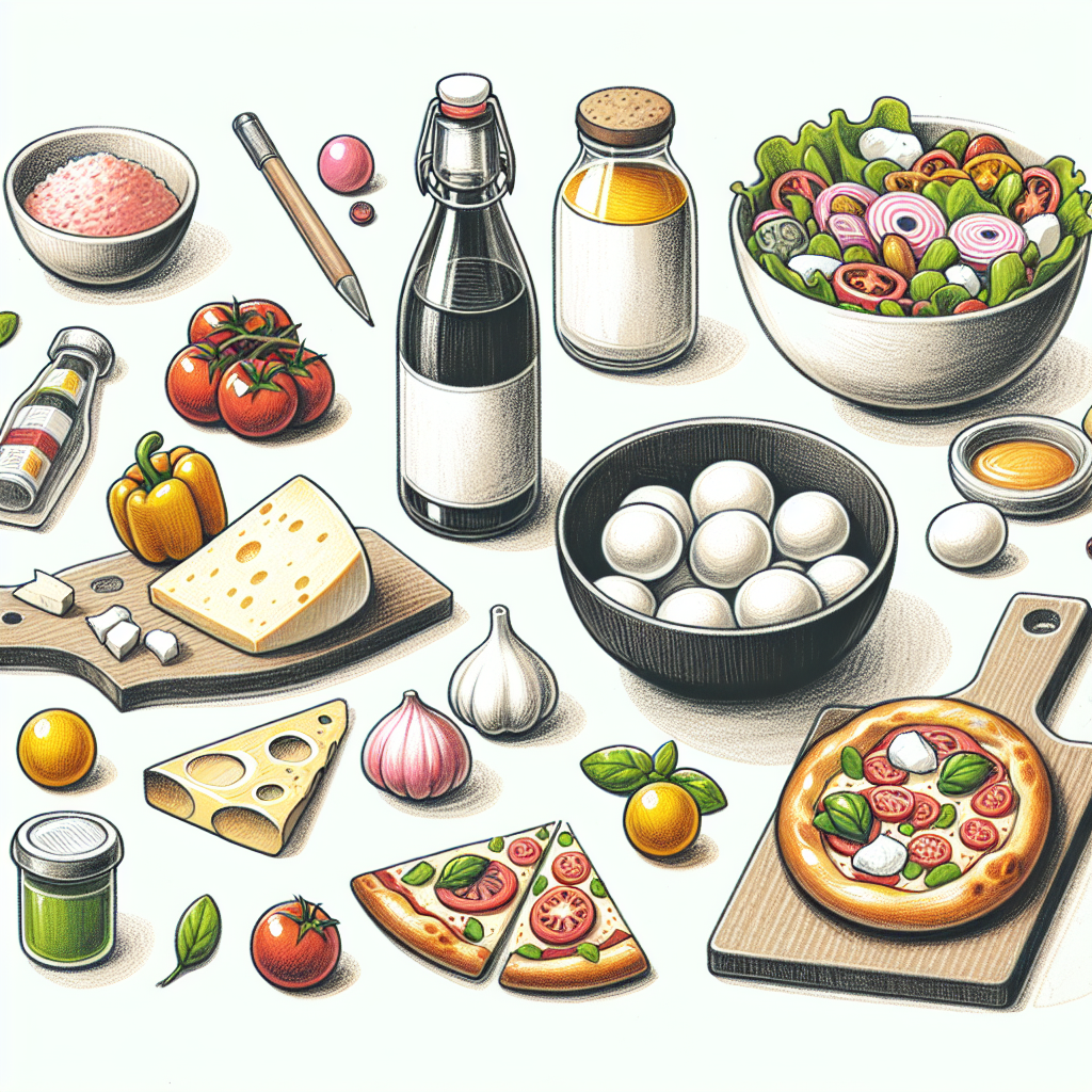 Pastelková ilustrace znázorňující téma: Recepty