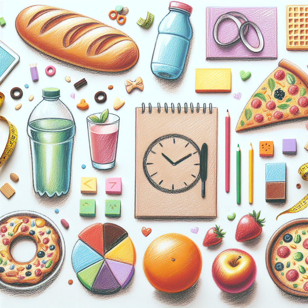 Pastelková ilustrace znázorňující téma: Zdravá výživa