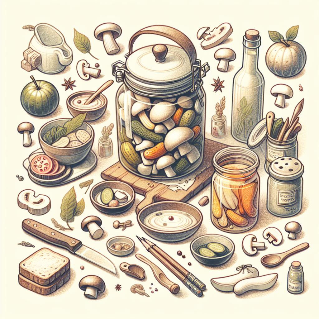 Pastelková ilustrace znázorňující téma: Kuchyně