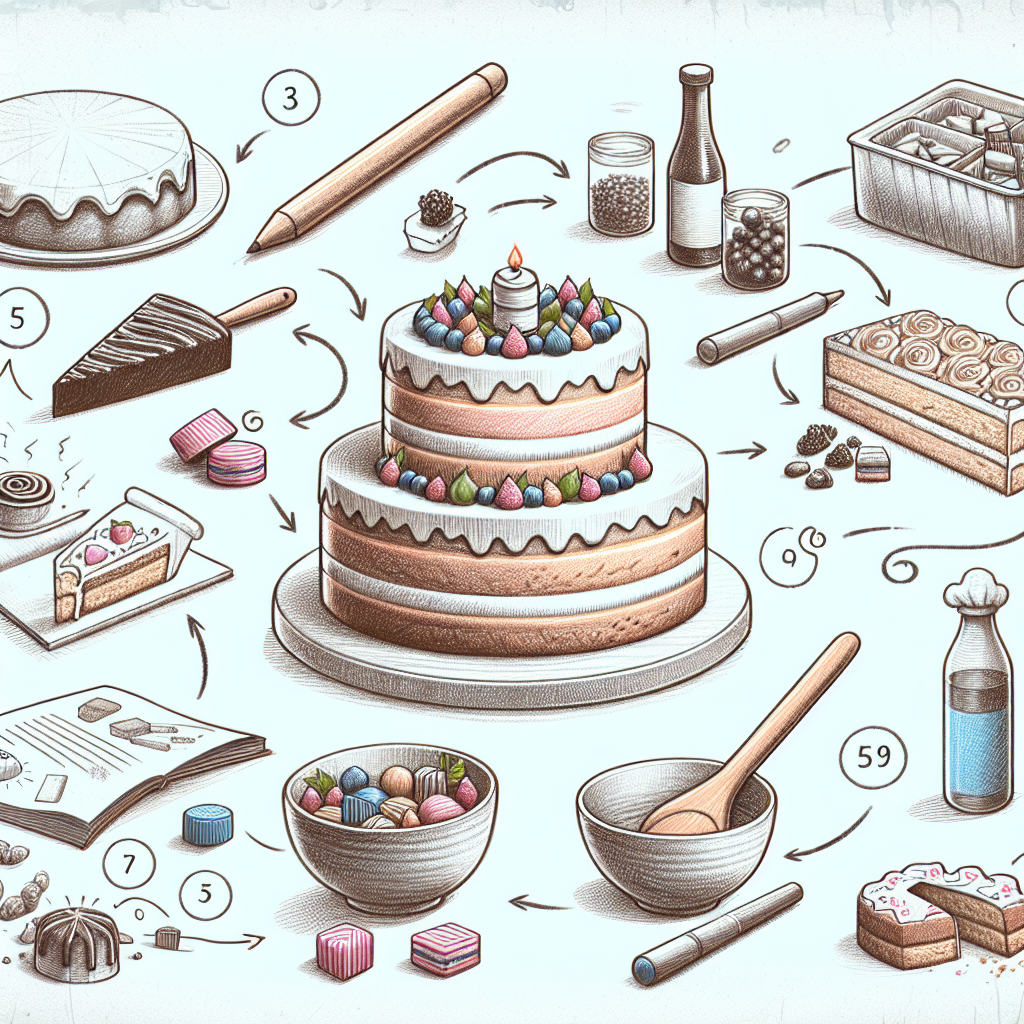 Pastelková ilustrace znázorňující téma: Recepty