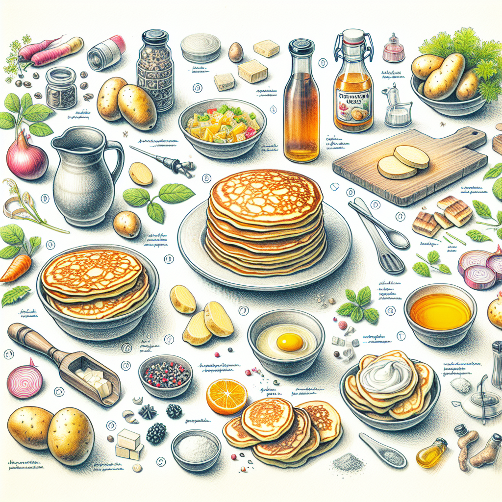 Pastelková ilustrace znázorňující téma: Recepty
