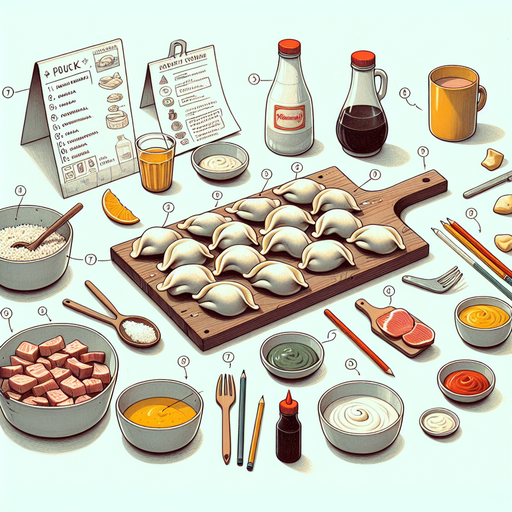 Pastelková ilustrace znázorňující téma: Kuchyně