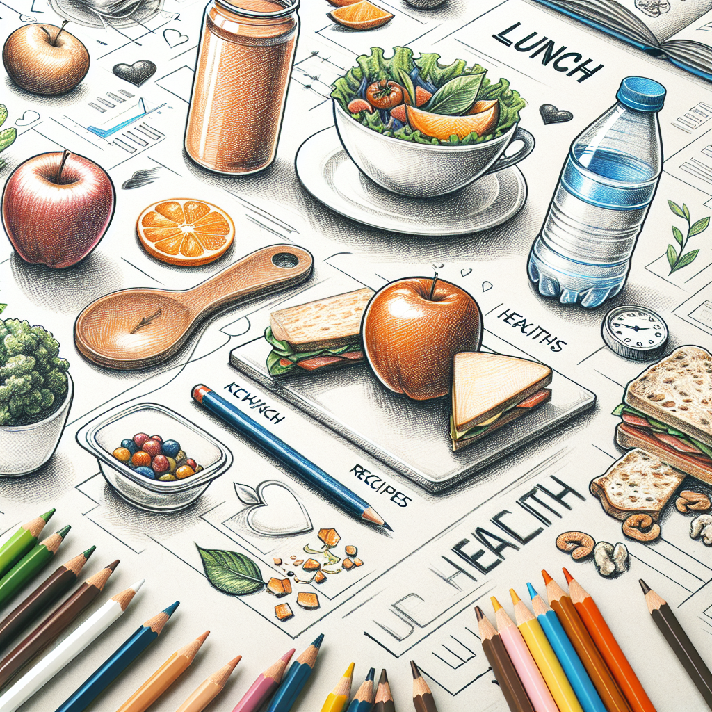 Pastelková ilustrace znázorňující téma: Zdravé stravování