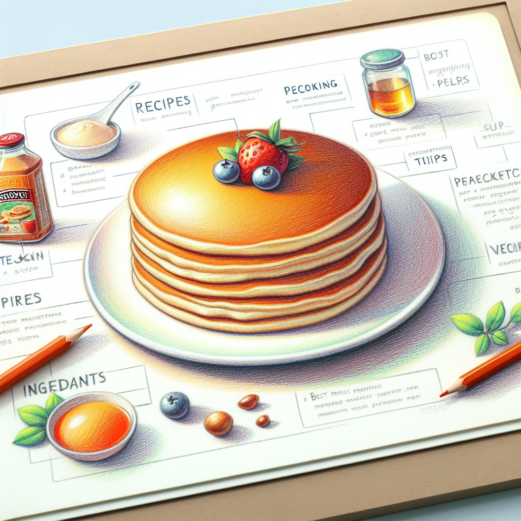 Pastelková ilustrace znázorňující téma: Recepty