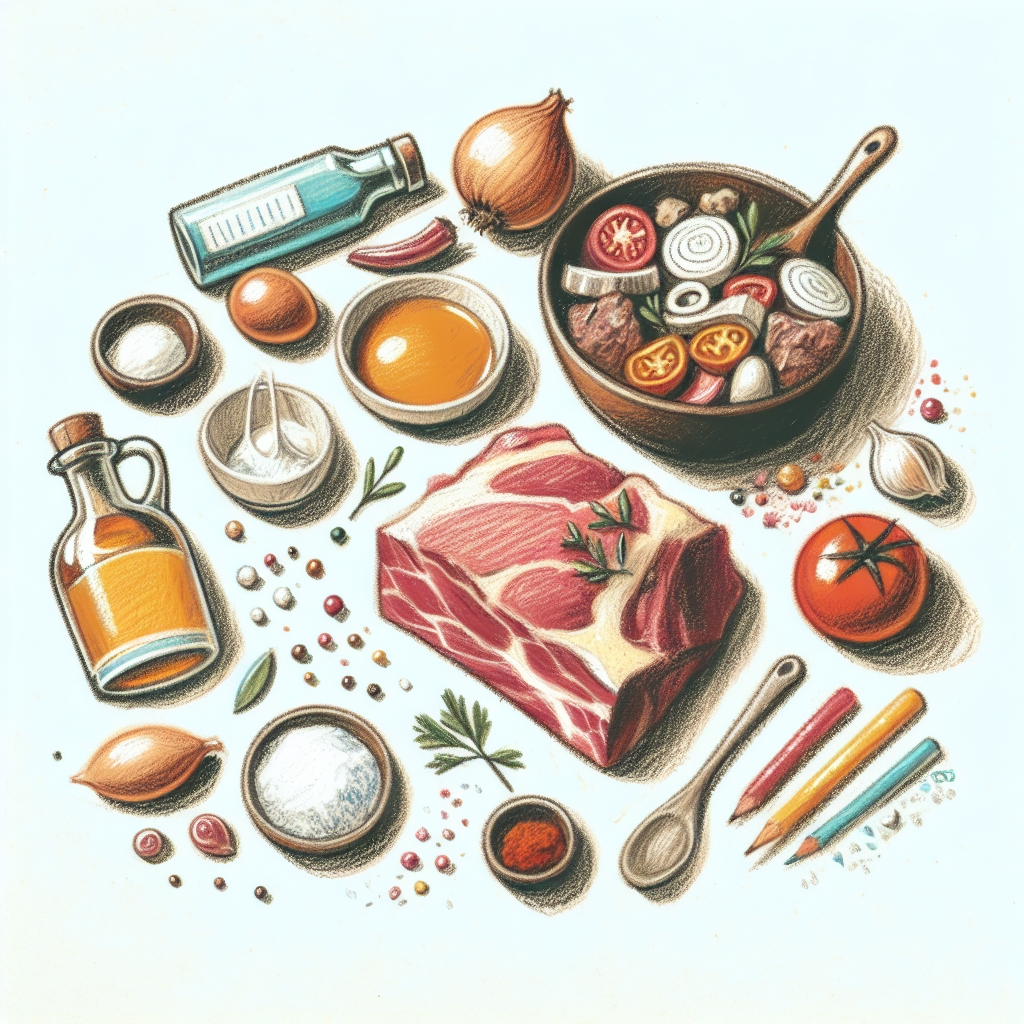 Pastelková ilustrace znázorňující téma: Recepty