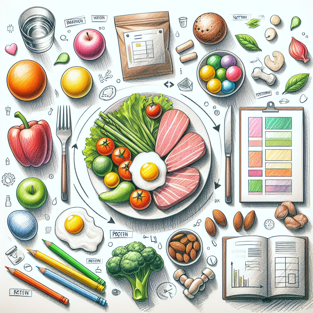 Pastelková ilustrace znázorňující téma: Zdravé stravování
