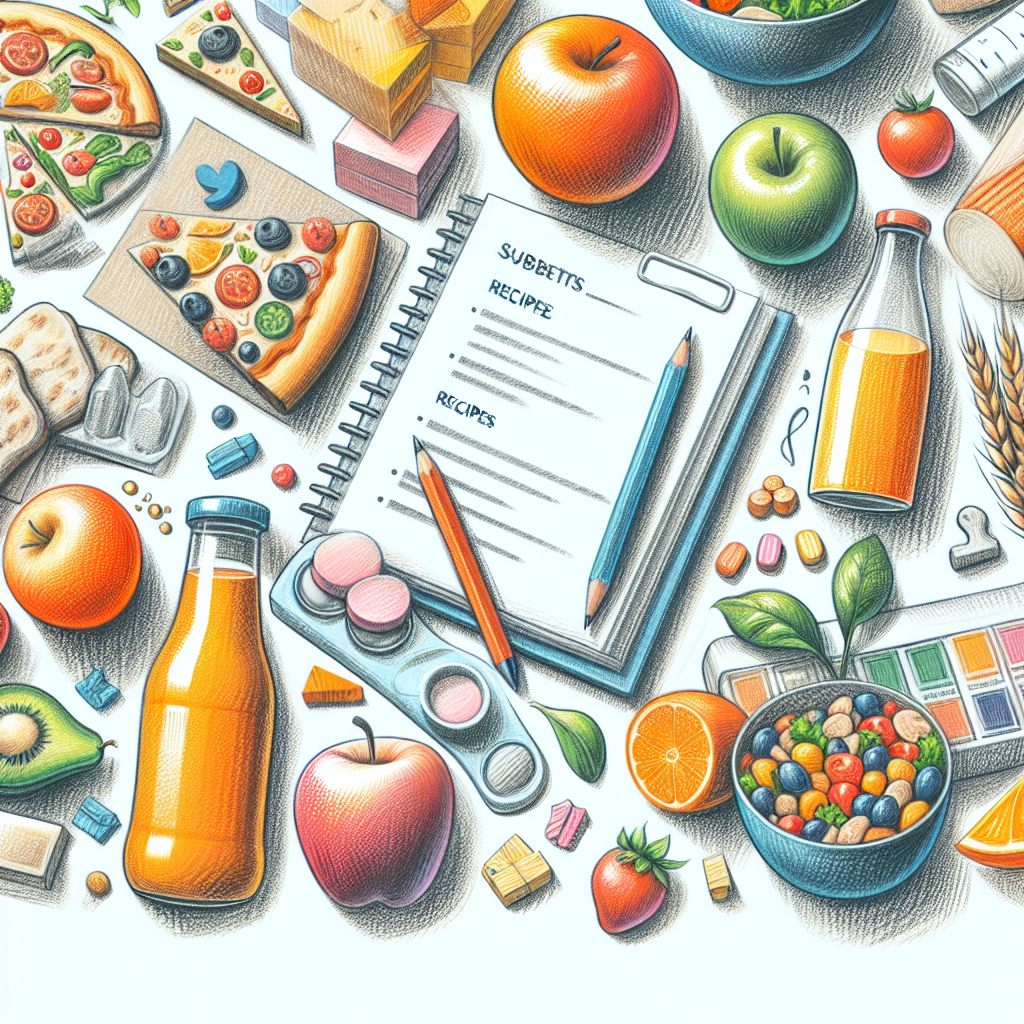 Pastelková ilustrace znázorňující téma: Zdravé stravování