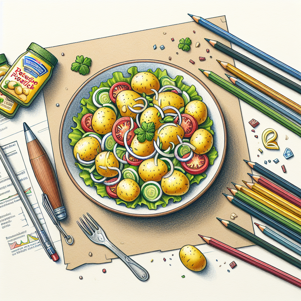 Pastelková ilustrace znázorňující téma: Recepty