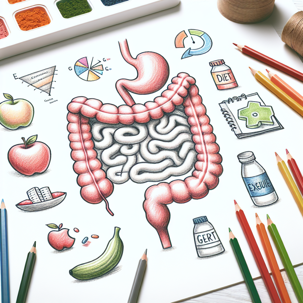Pastelková ilustrace znázorňující téma: Zdraví a výživa