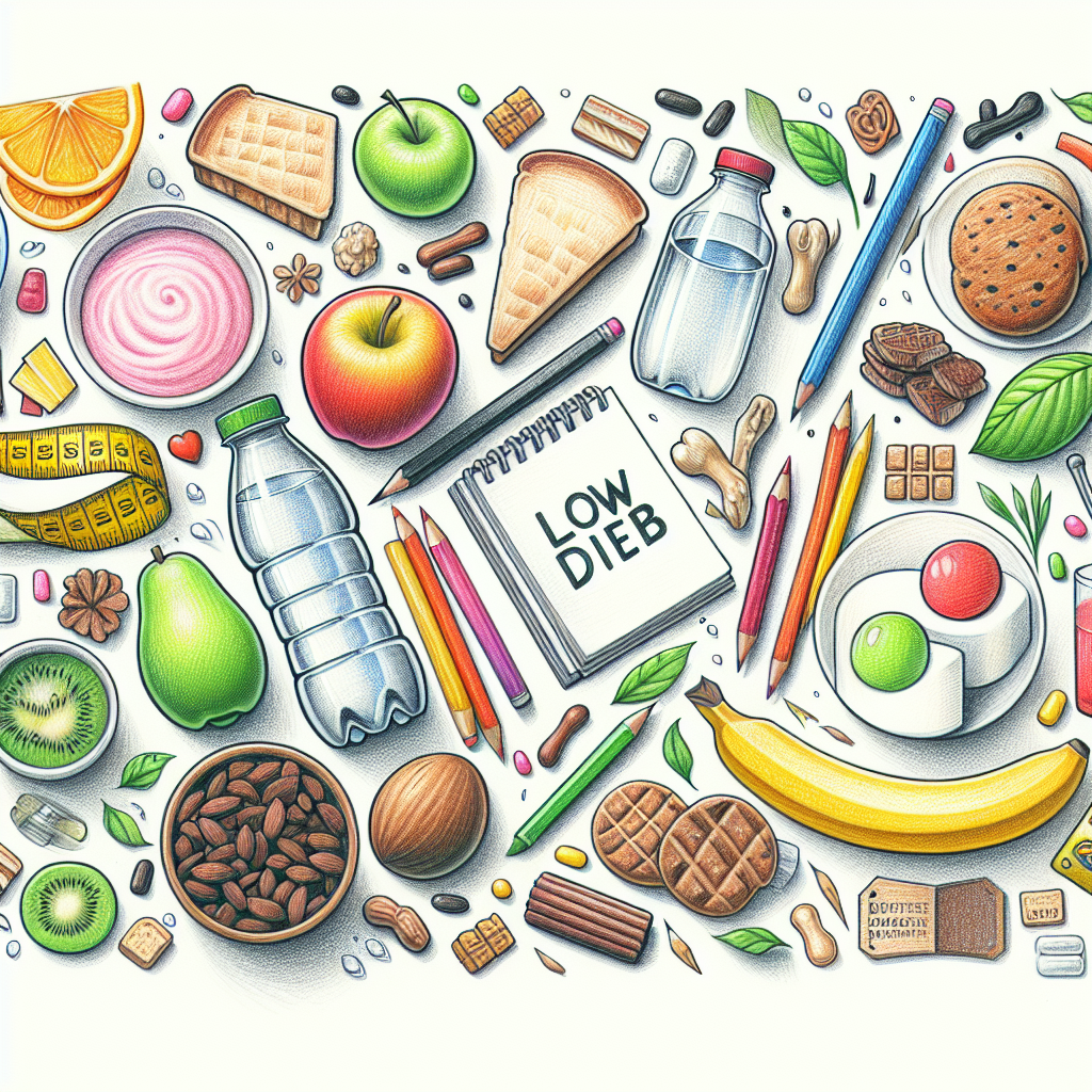 Pastelková ilustrace znázorňující téma: Diety