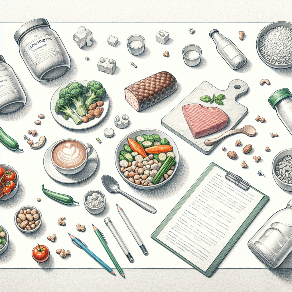 Pastelková ilustrace znázorňující téma: Diety