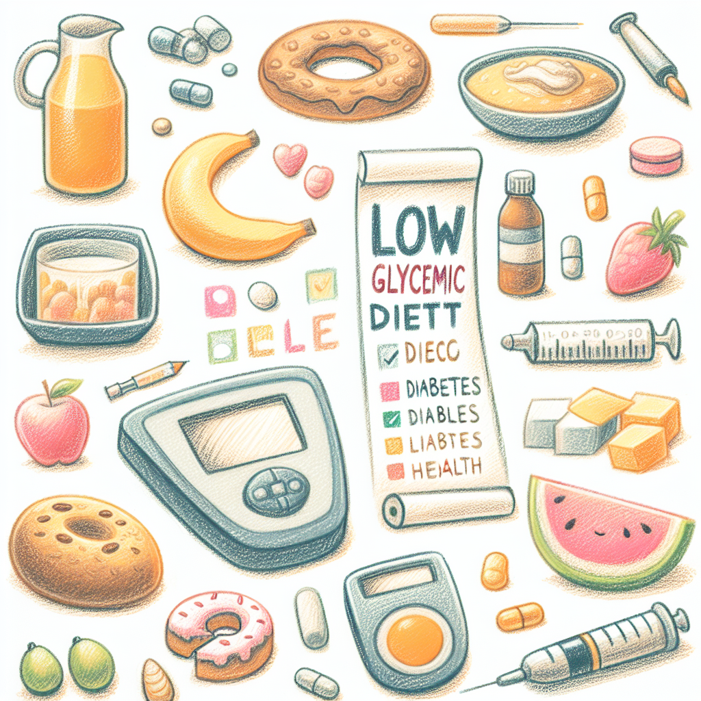 Pastelková ilustrace znázorňující téma: Diety