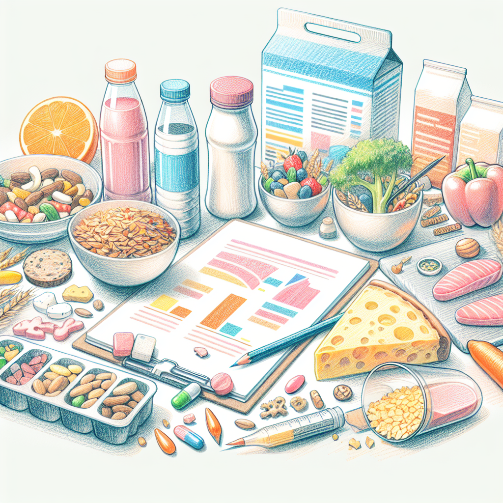 Pastelková ilustrace znázorňující téma: Zdravá výživa