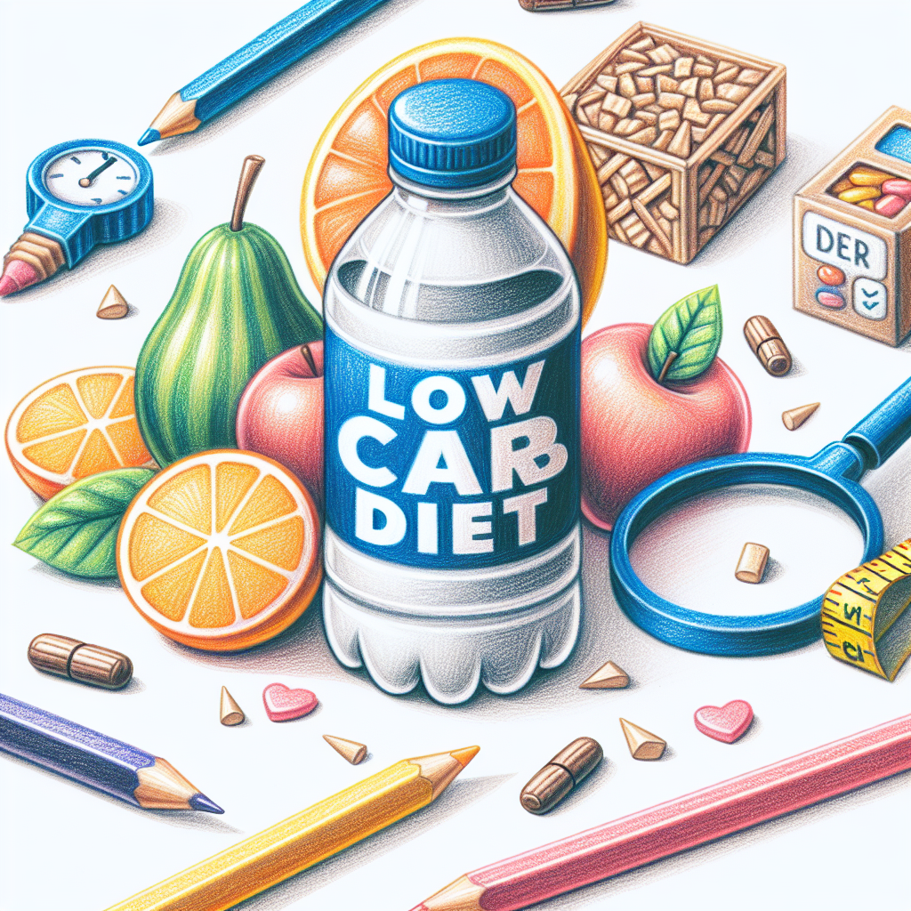 Pastelková ilustrace znázorňující téma: Diety