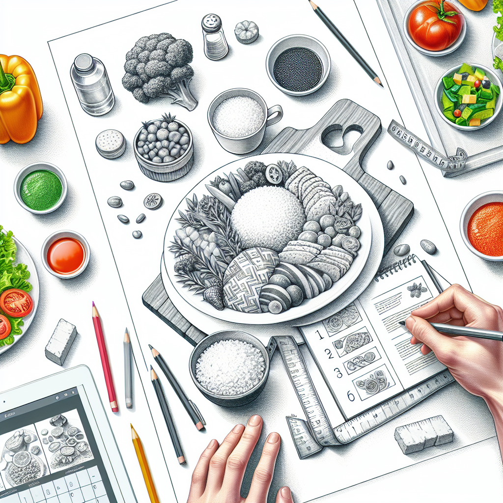 Pastelková ilustrace znázorňující téma: Stravování