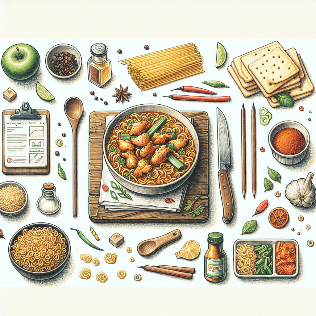 Pastelková ilustrace znázorňující téma: Recepty