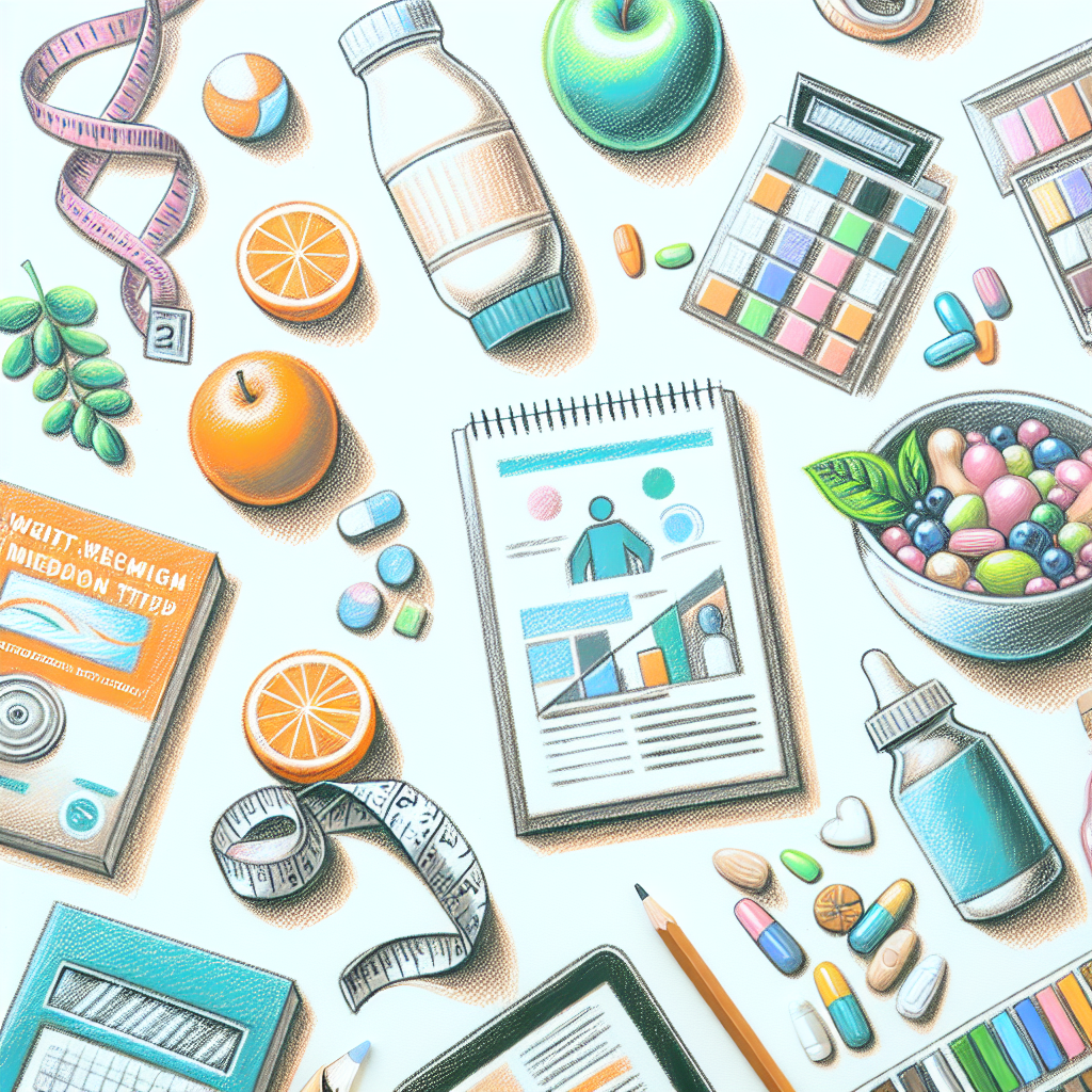 Pastelková ilustrace znázorňující téma: Diety