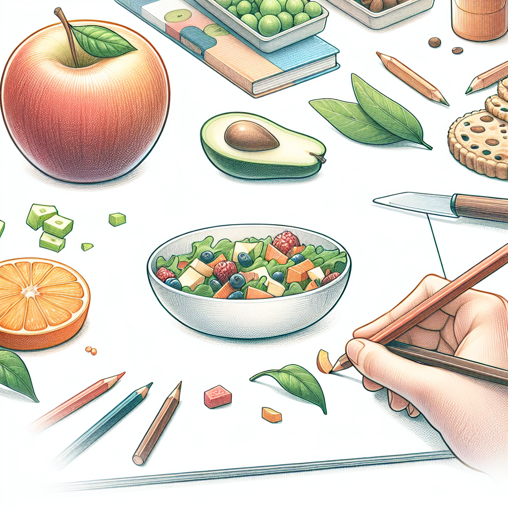 Pastelková ilustrace znázorňující téma: Dětská výživa