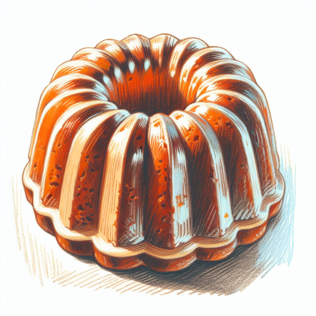 Pastelková ilustrace znázorňující téma: Pečení