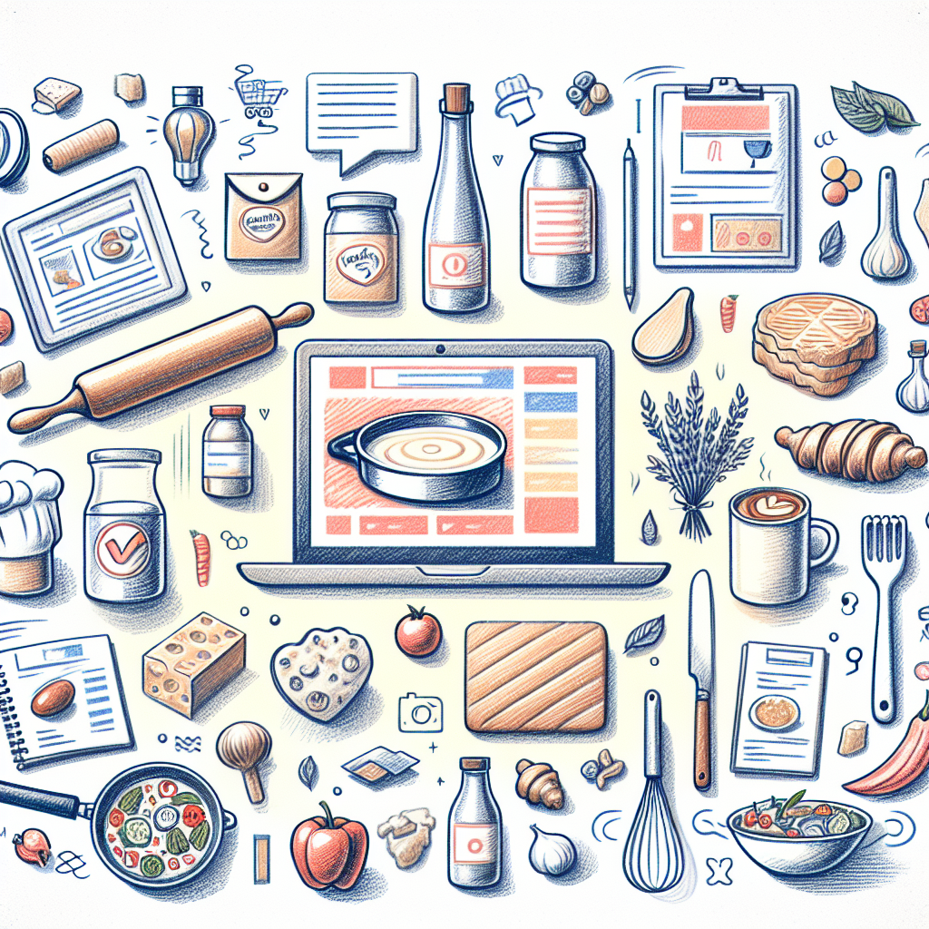 Pastelková ilustrace znázorňující téma: Vaření
