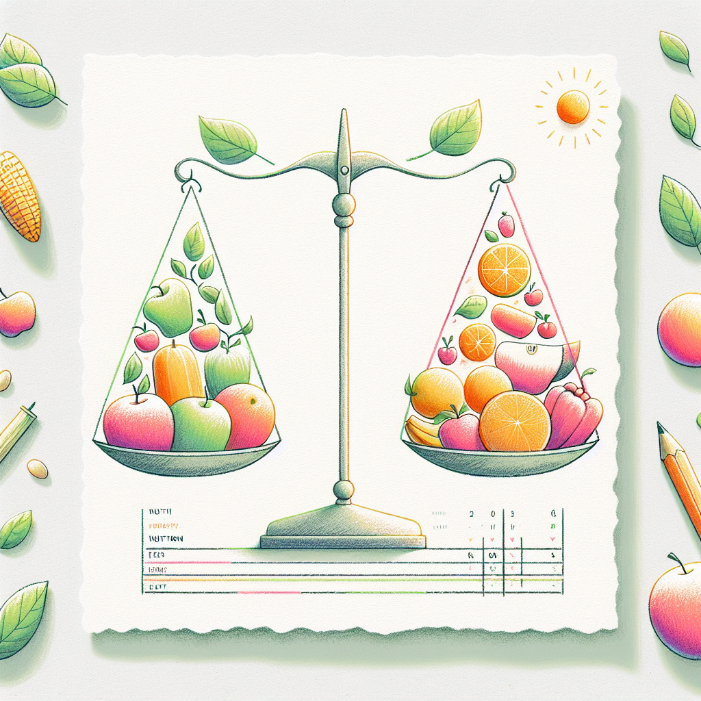 Pastelková ilustrace znázorňující téma: Diety