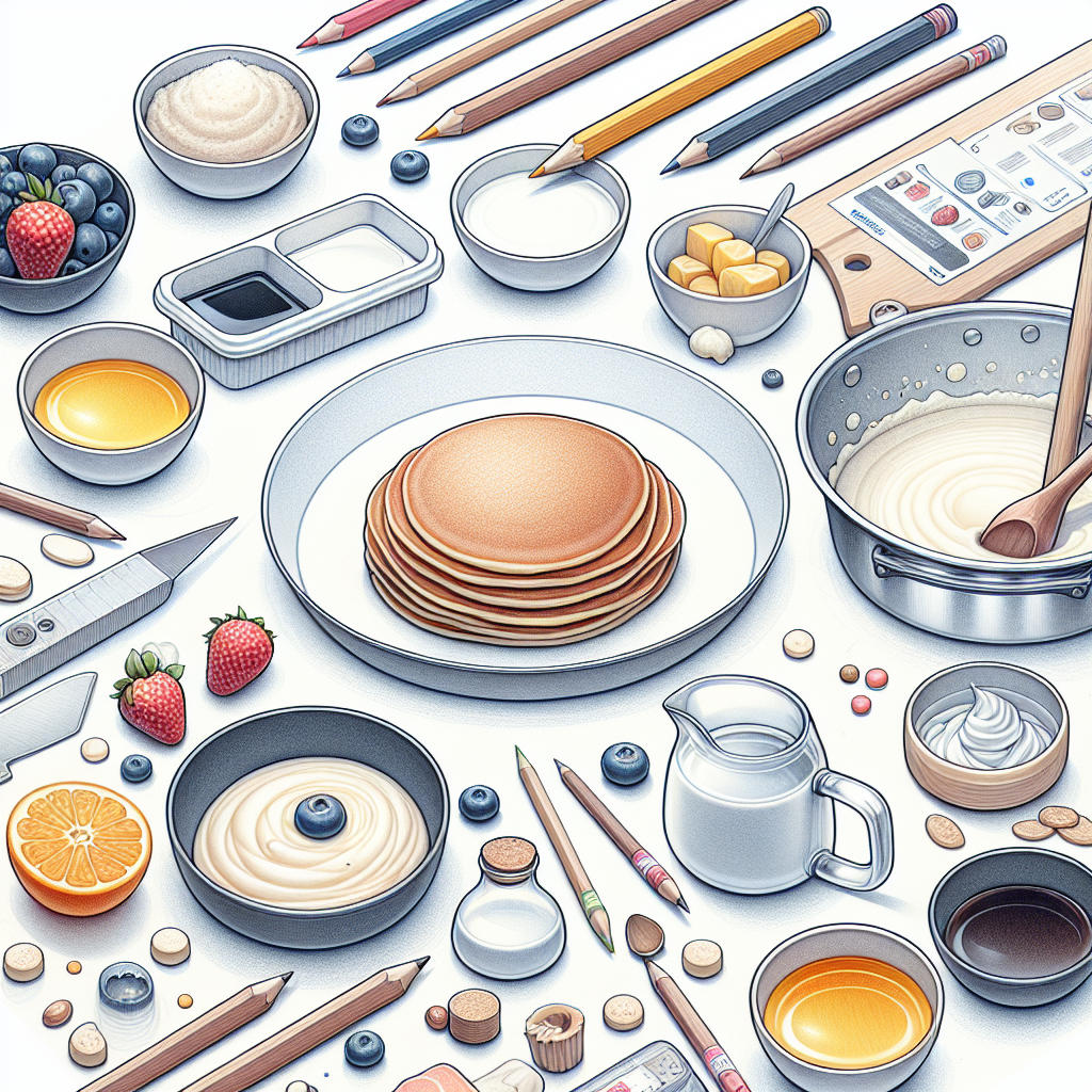 Pastelková ilustrace znázorňující téma: Kuchyně