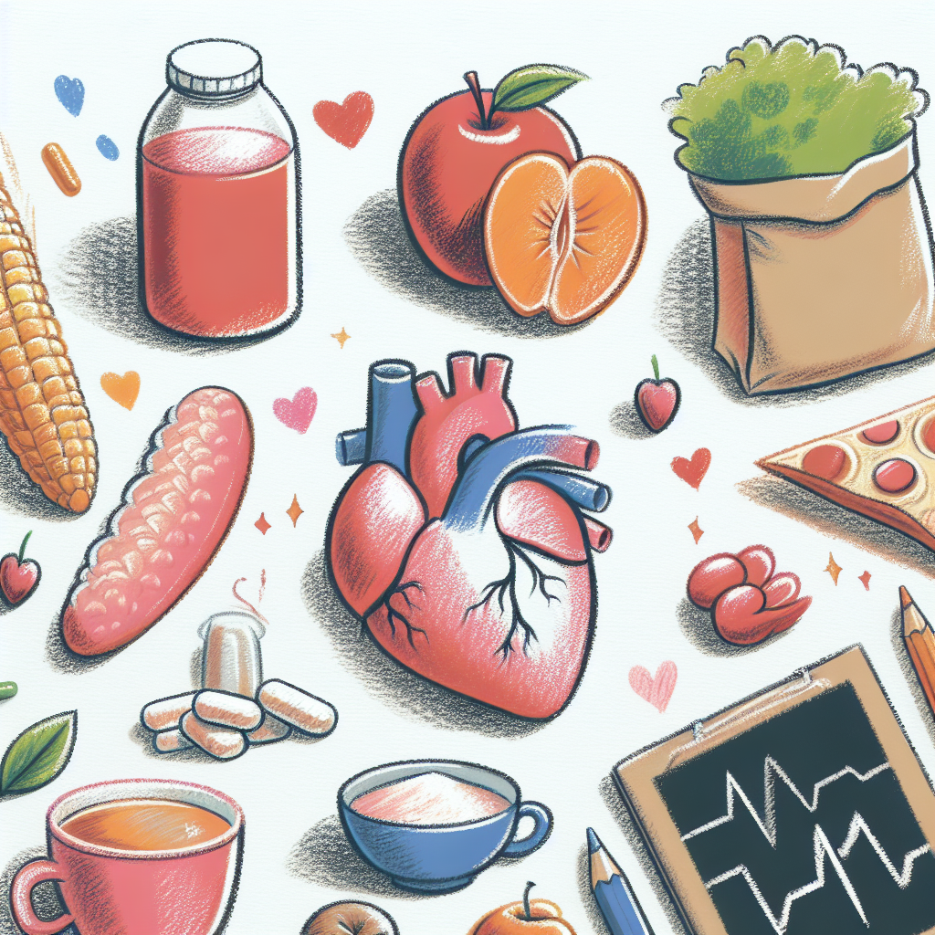 Pastelková ilustrace znázorňující téma: Zdraví a výživa