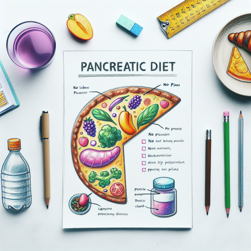 Pastelková ilustrace znázorňující téma: Diety