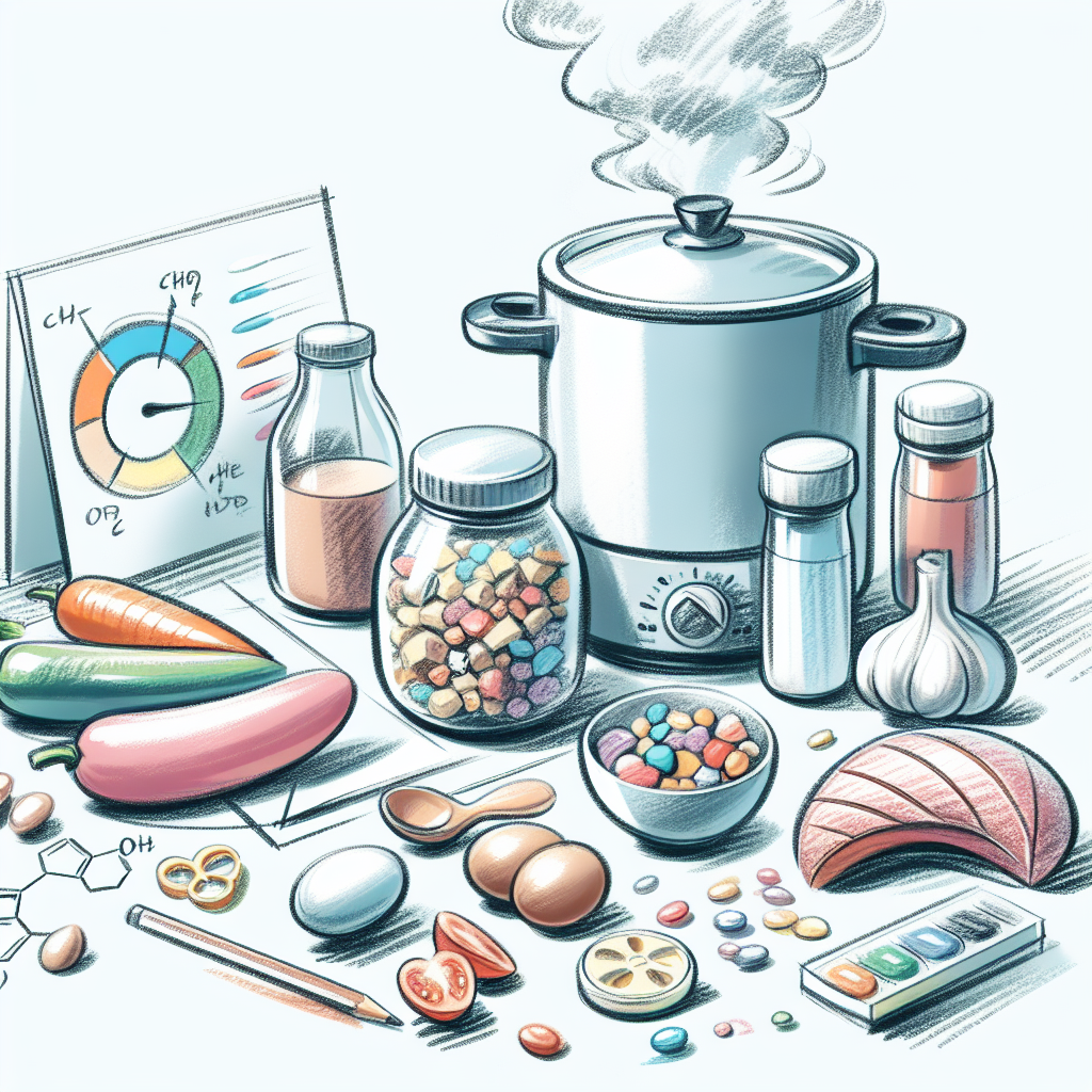 Pastelková ilustrace znázorňující téma: Vaření