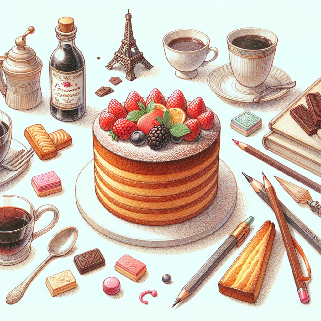 Pastelková ilustrace znázorňující téma: Recepty