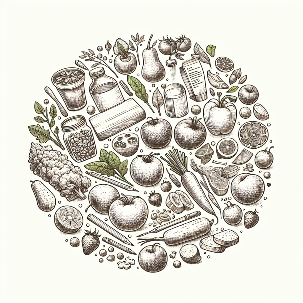 Pastelková ilustrace znázorňující téma: Zdravé vaření