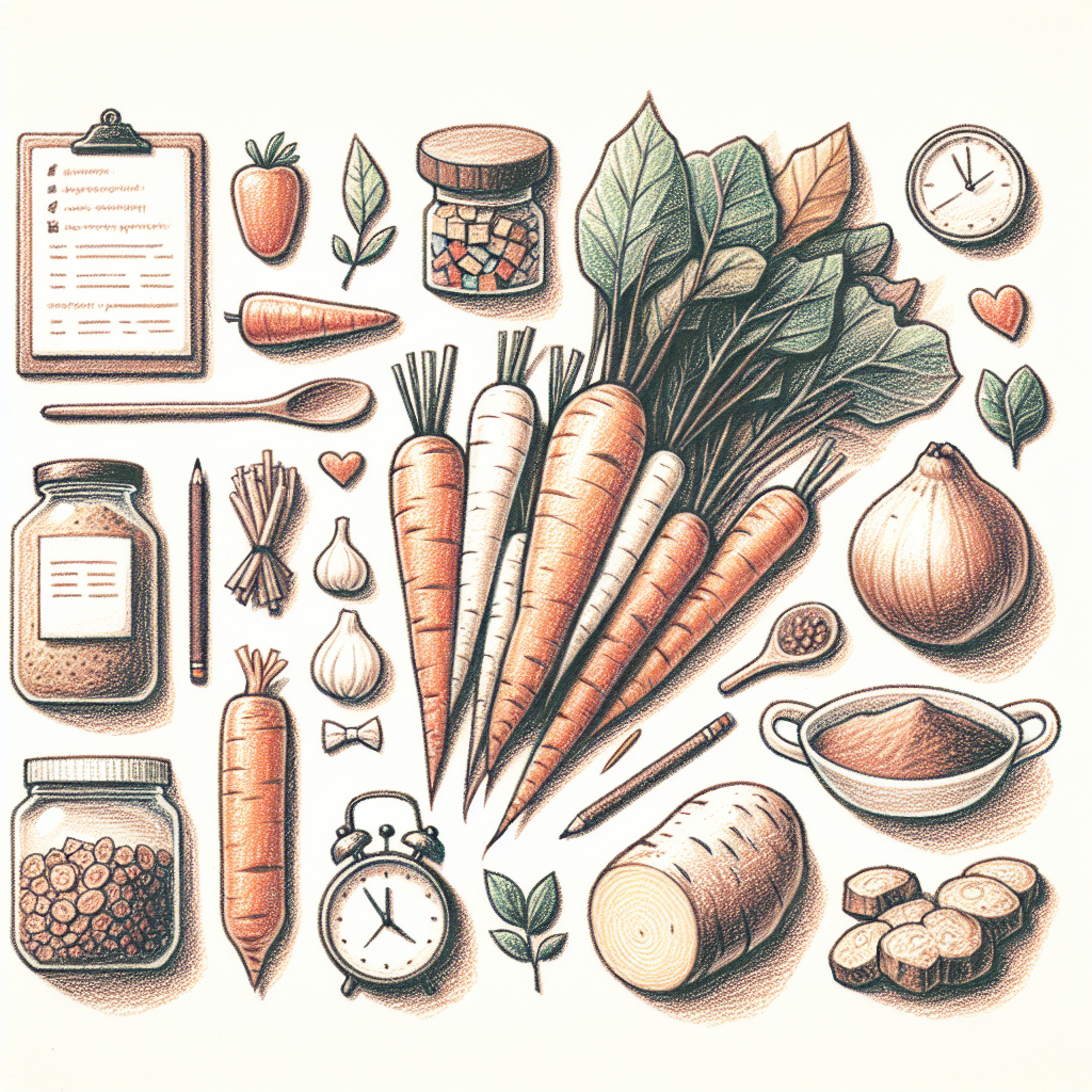 Pastelková ilustrace znázorňující téma: Využití zeleniny