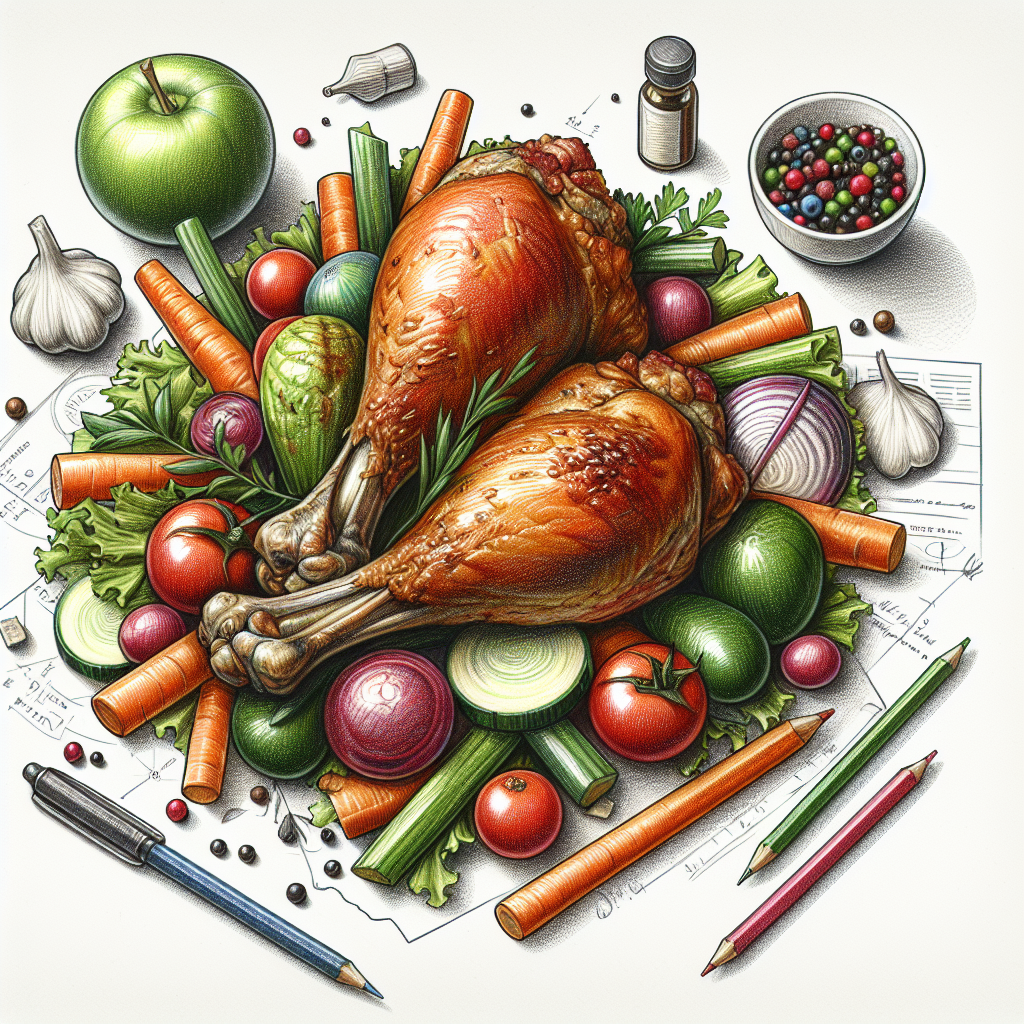 Pastelková ilustrace znázorňující téma: Recepty