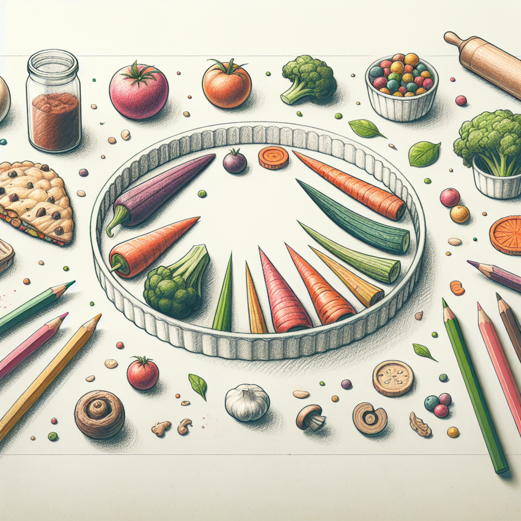 Pastelková ilustrace znázorňující téma: Recepty