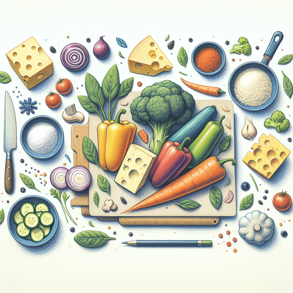 Pastelková ilustrace znázorňující téma: Recepty
