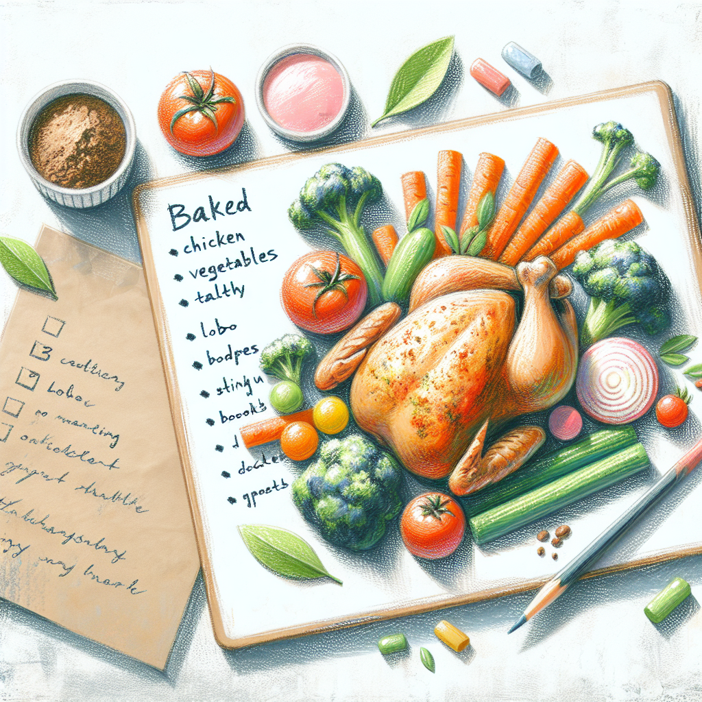 Pastelková ilustrace znázorňující téma: Recepty