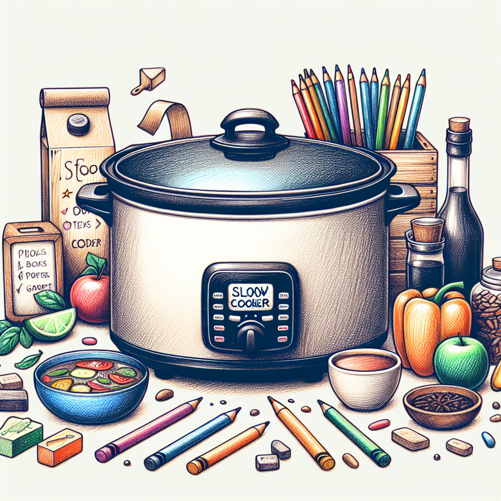 Pastelková ilustrace znázorňující téma: Vaření