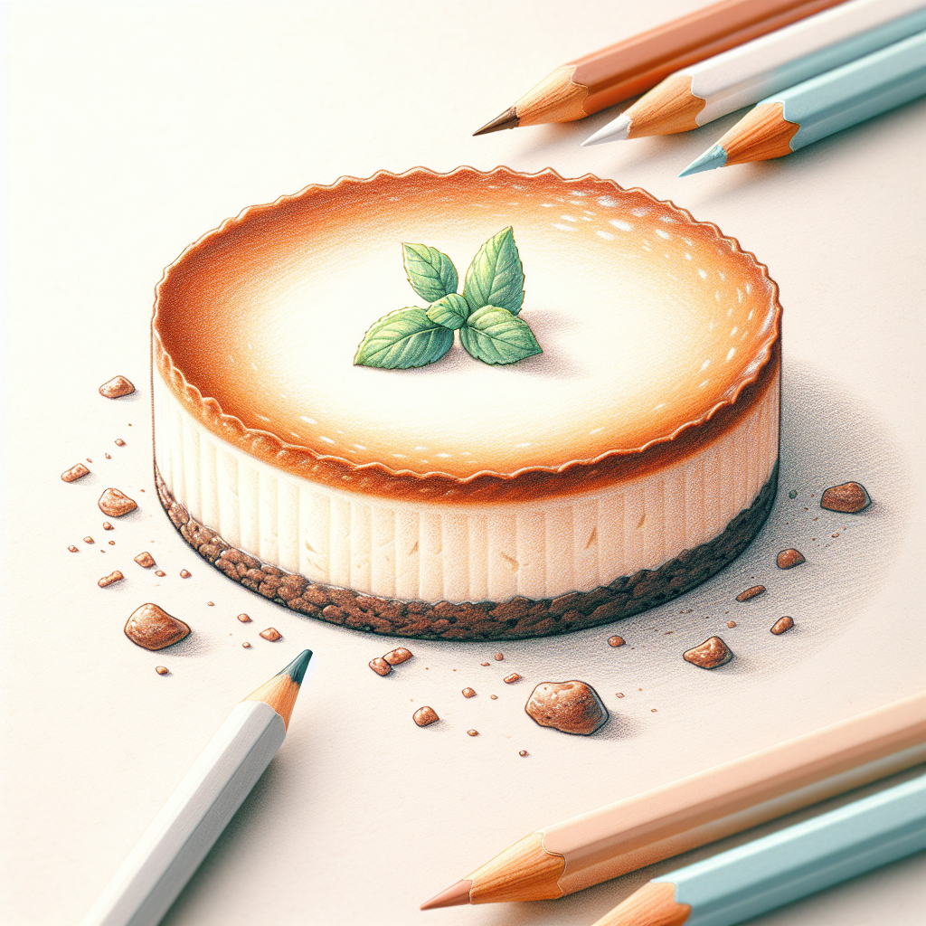 Pastelková ilustrace znázorňující téma: Dezerty