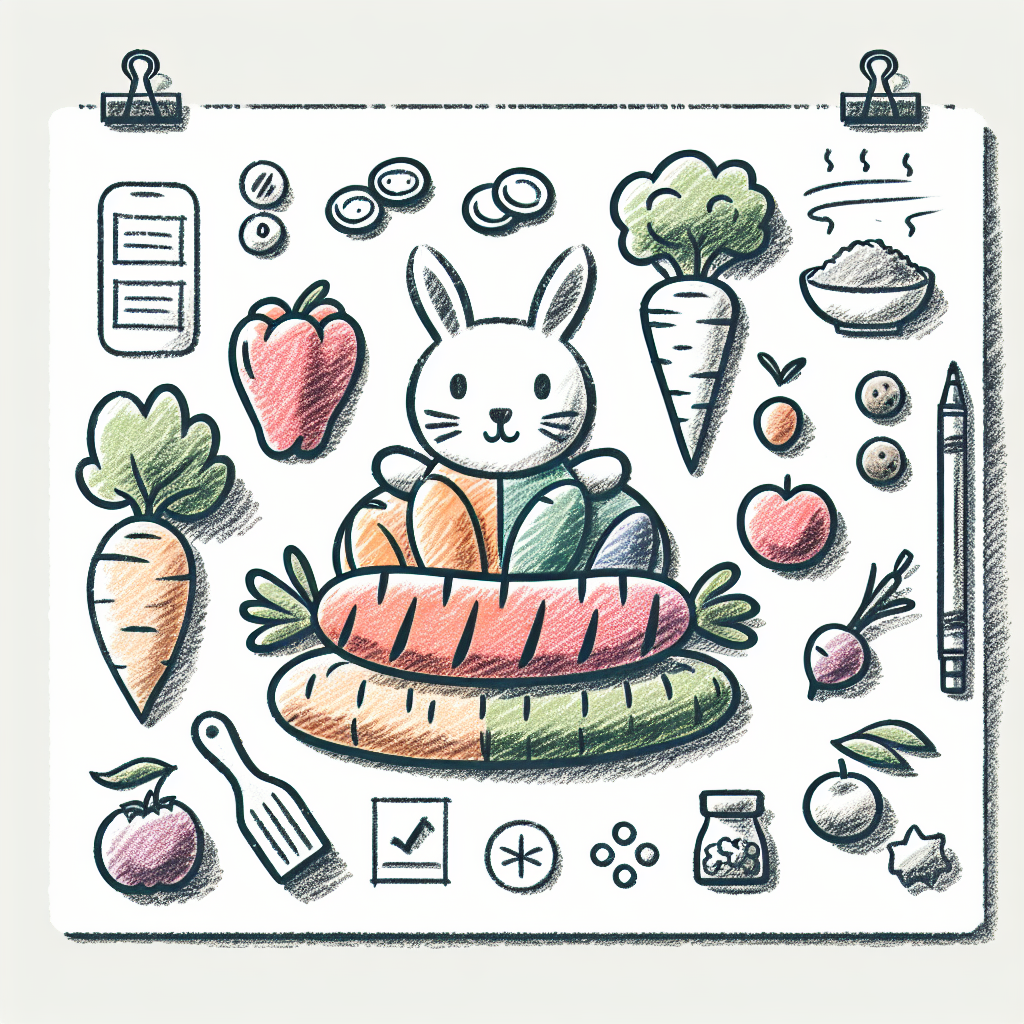 Pastelková ilustrace znázorňující téma: Recepty