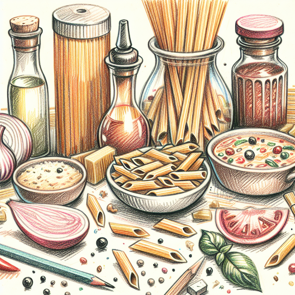Pastelková ilustrace znázorňující téma: Recepty