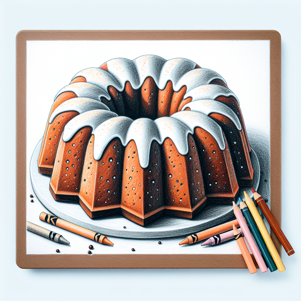 Pastelková ilustrace znázorňující téma: Dezerty