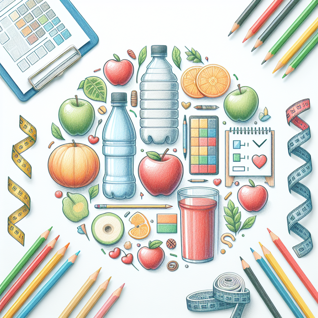Pastelková ilustrace znázorňující téma: Zdravá výživa