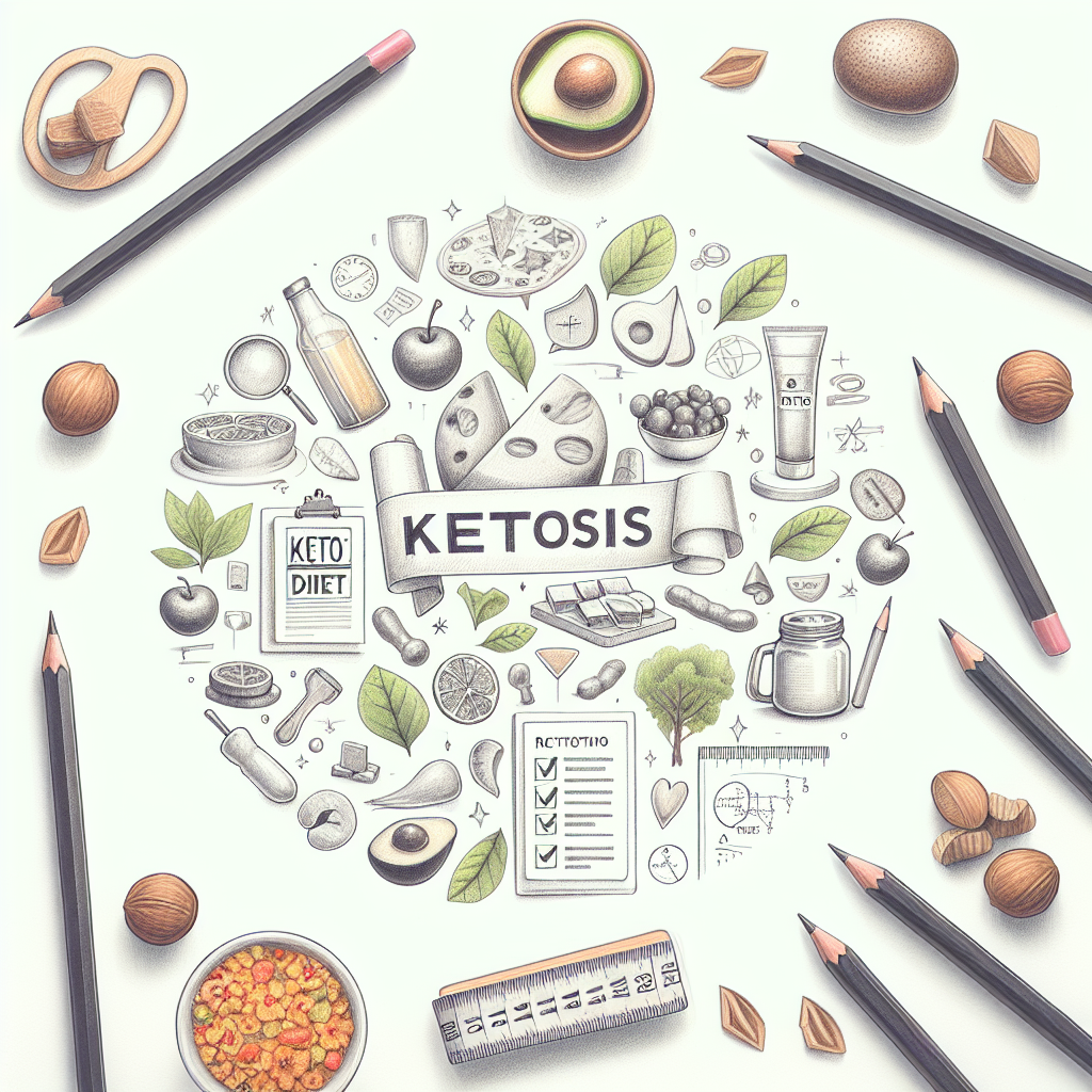 Pastelková ilustrace znázorňující téma: Keto dieta