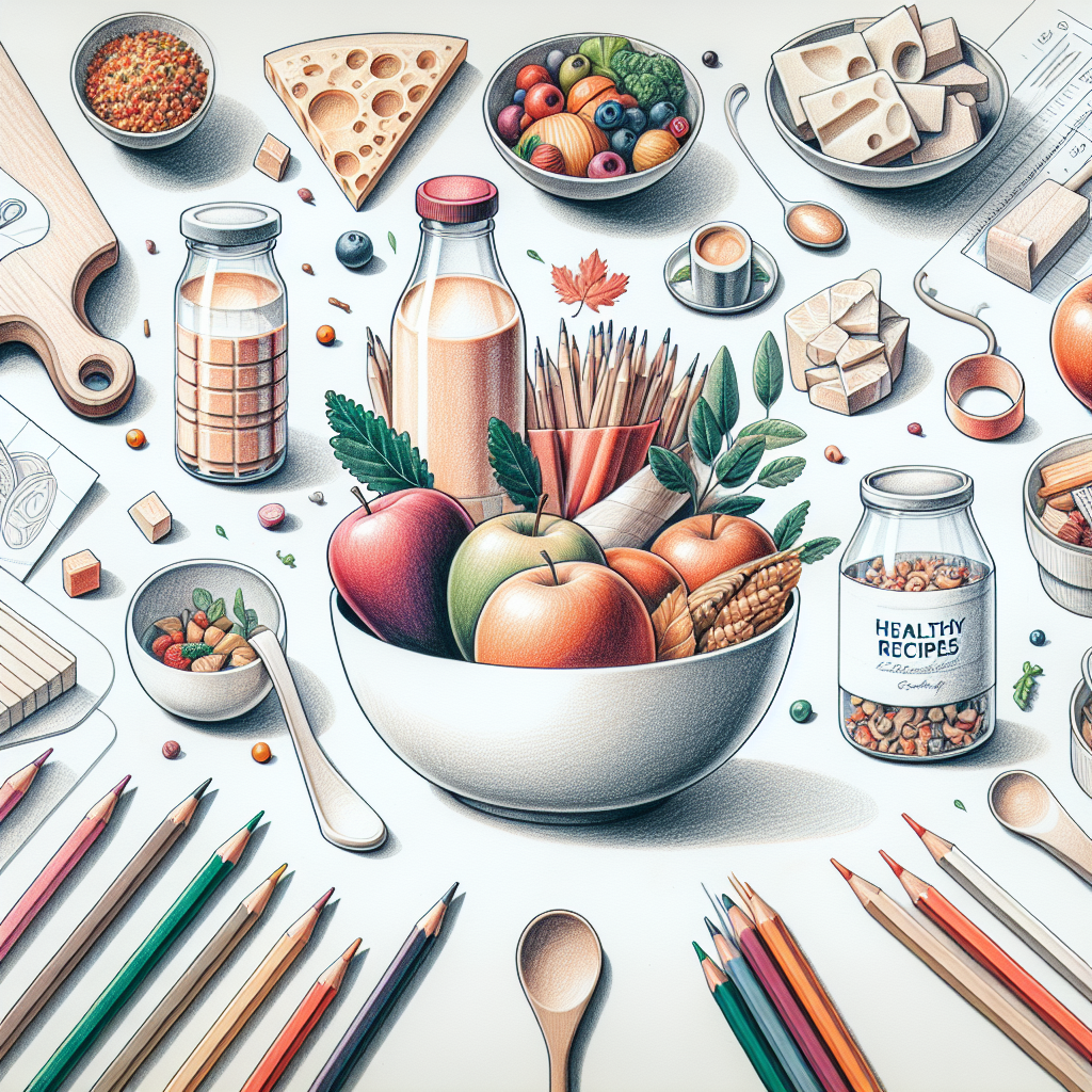 Pastelková ilustrace znázorňující téma: Gastronomie