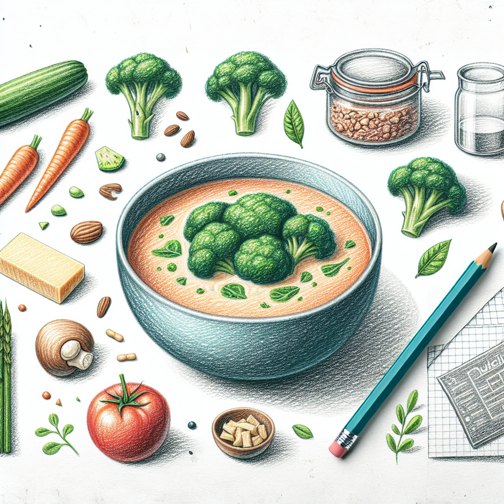 Pastelková ilustrace znázorňující téma: Zdravé recepty