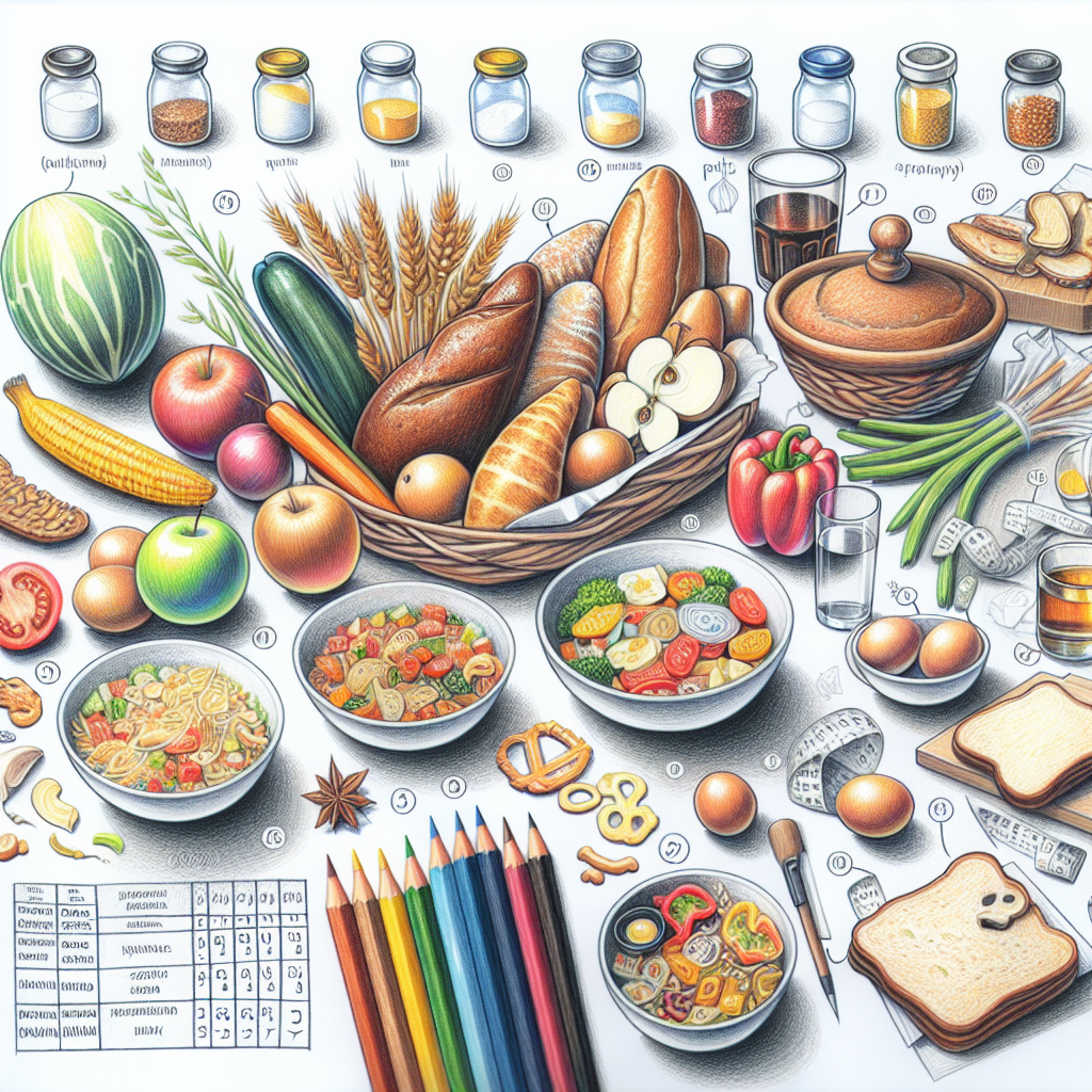 Pastelková ilustrace znázorňující téma: Polská kuchyně