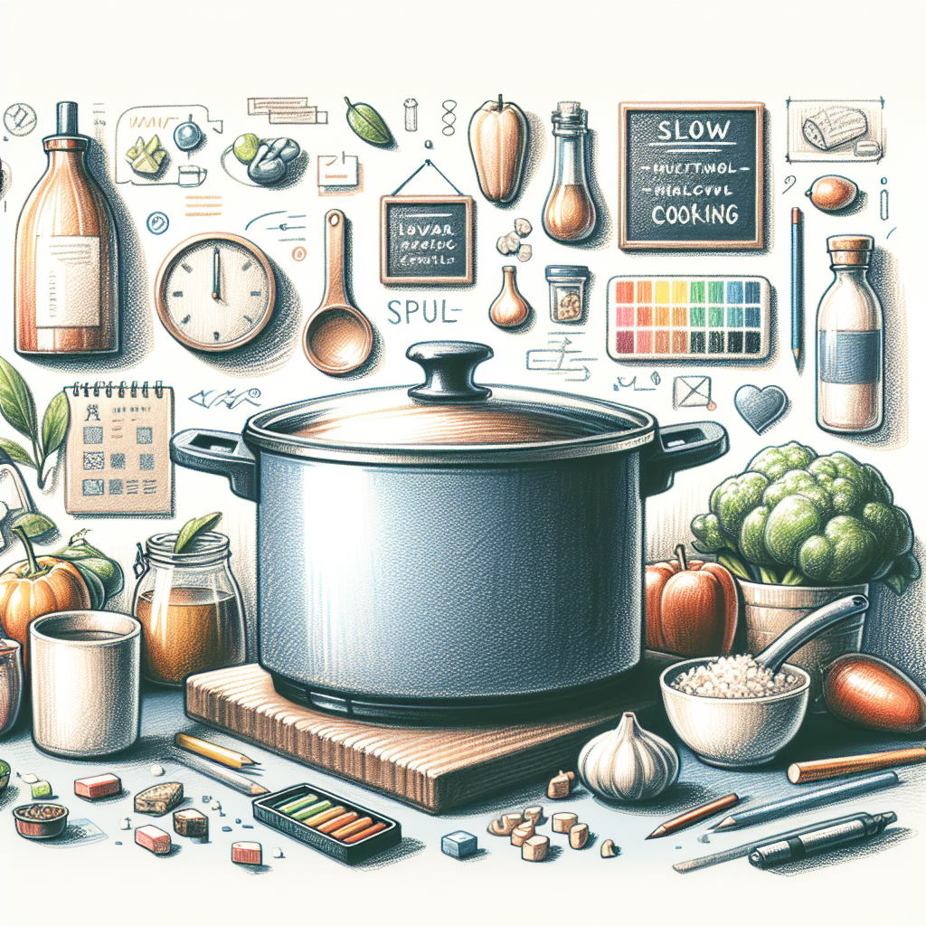 Pastelková ilustrace znázorňující téma: Recepty