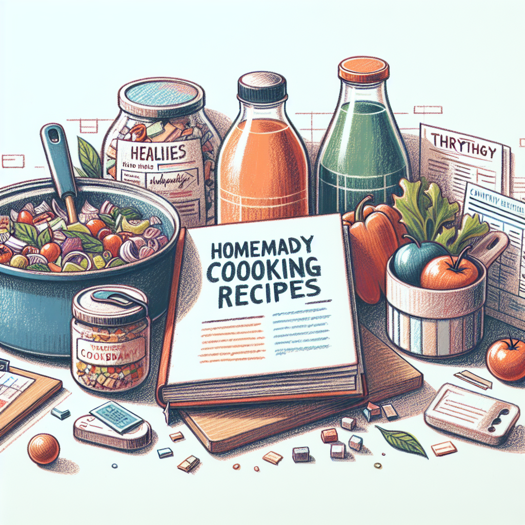 Pastelková ilustrace znázorňující téma: Recepty