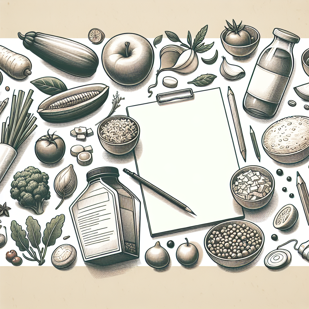 Pastelková ilustrace znázorňující téma: Recepty